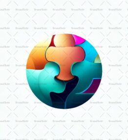 Abstrakte Puzzlekugel